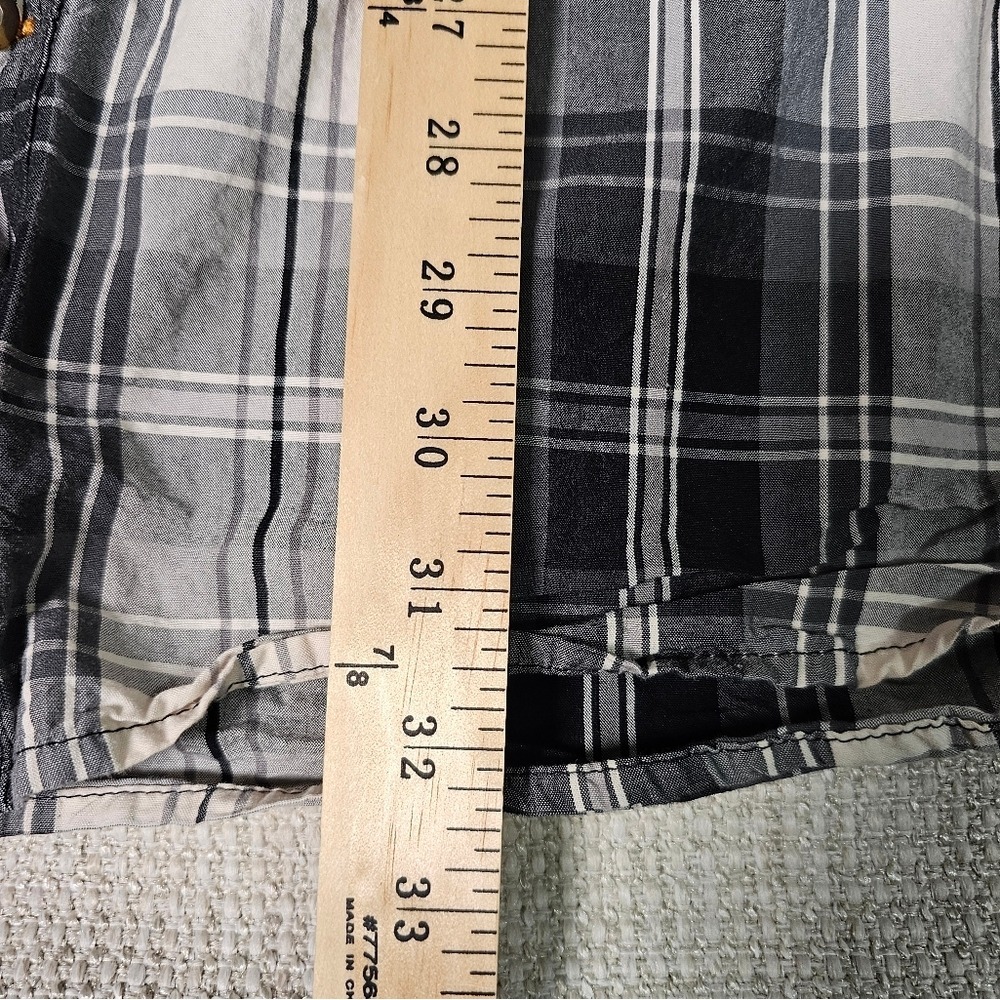 Carhartt XL Tall Plaid Button Up 100% Cotton Shirt Single Breast Pocket Size - Picture 11 of 16
